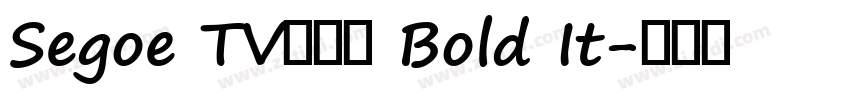 Segoe TV兰亭黑 Bold It字体转换